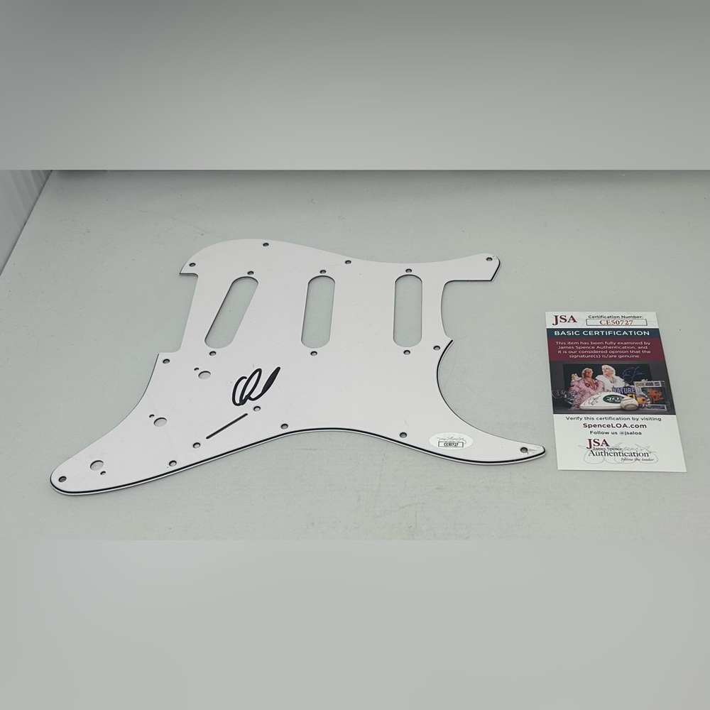 David Draiman of Disturbed signed‎ Electric Pickguard JSA COA